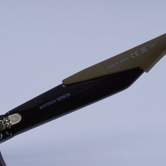 Bottega Veneta BV1233S 003 Sunglasses Brown Square Frame, Grey Lenses - Picture 7 of 10